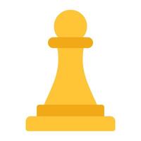 Editable design icon of chess piece vector