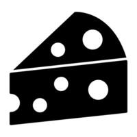 A unique design icon of cheese slice vector