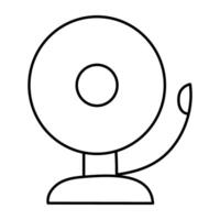 Premium design icon of school bell vector