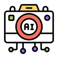 Premium download icon of ai photography vector