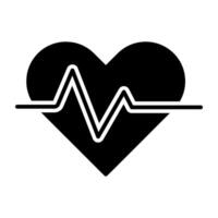 un plano diseño icono de corazón vector