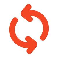 A colorful design icon of syncing arrows vector