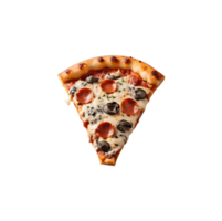 ai generado rápido comida de Pizza aislado en transparente antecedentes generativo ai png