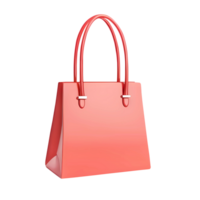 AI generated 3D Rendering Red Handbag For Women png
