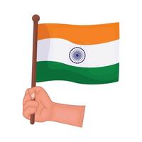 ilustración de India bandera vector