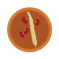 Illustration of red bean vector