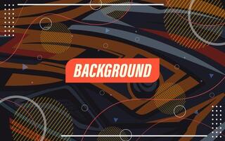 Abstract geometric lines on dark color background. Modern circle lines pattern. Futuristic technology concept. Suit for cover, poster, banner, brochure, header, website vector