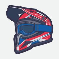 Helmet Motorcycle Cartoon Vector Icon, Cartoon Vector Icon Concept Flat Design. Draw Cartoon Vector Icon Illustration Helmet Motorsycle In Flat Style. Icon Cartoon Vector Helmet Motorsycle Side View