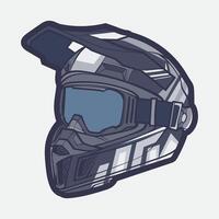 casco motocicleta dibujos animados vector icono, dibujos animados vector icono concepto plano diseño. dibujar dibujos animados vector icono ilustración casco motocicleta en plano estilo. icono dibujos animados vector casco motocicleta lado ver