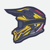 Helmet Motorcycle Cartoon Vector Icon, Cartoon Vector Icon Concept Flat Design. Draw Cartoon Vector Icon Illustration Helmet Motorsycle In Flat Style. Icon Cartoon Vector Helmet Motorsycle Side View