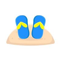 Illustration of flip flops vector