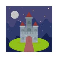 Illustration of castle vector