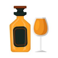 ilustración de alcohol bebida vector