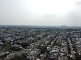 Street of residential houses photo