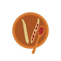 Illustration of red bean vector