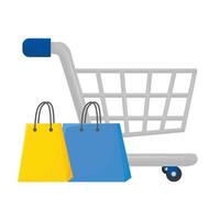 Illustration of shopping cart vector