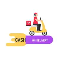 Illustration of delivery man vector