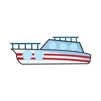 Illustration of boat vector