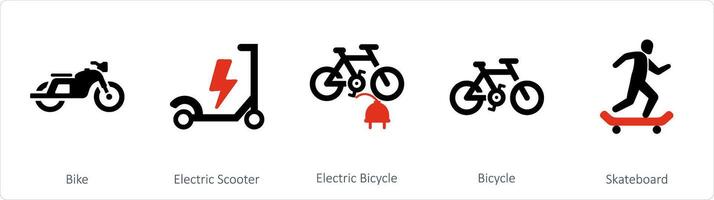 A set of 5 Mix icons as parcel, parcel list, parcel connection vector