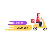 Illustration of delivery man vector