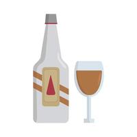 ilustración de alcohol bebida vector