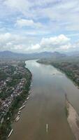 mekong flod landskap i luang prabang, lao video