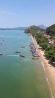 Aerial View Of Ao Nang Beach, Krabi Thailand video