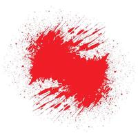 Red blood splatter on white background vector