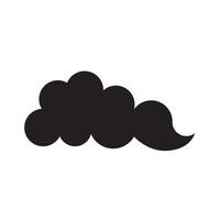 negro vector nube icono. genial para símbolos y diseño complementa