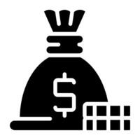 A perfect design icon of money bag vector