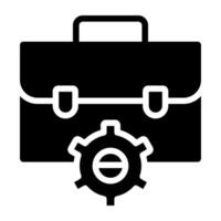 An icon design of business bag, briefcase vector