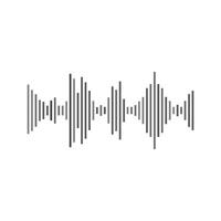 onda de sonido música icono vector
