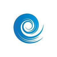 Water Wave logo design vector