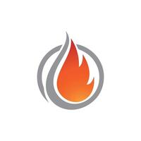 logo de llama de fuego vector