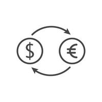 Currency logo and symbol vector