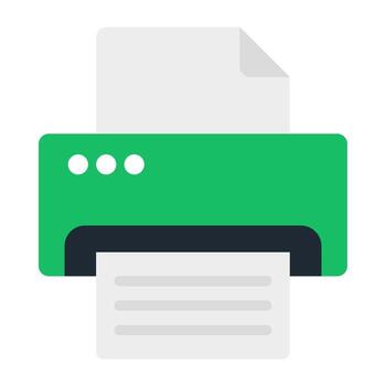 Printer icon in flat design vector