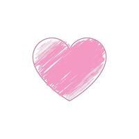 Love Scrible line art vector