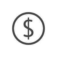 Currency logo icon vector