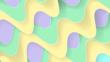 pastel liquid papercut background, perfect with wallpaper device, website, banner or template ppt vector