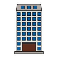 A unique design icon of city architecture vector