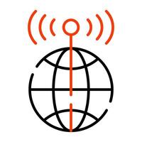Hotspot icon in trendy design vector