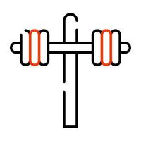 A trendy vector design of barbell