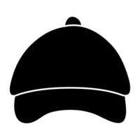 un sólido icono diseño de gorra vector