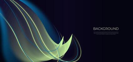 Smooth Abstract background blue and orange light, perfect with wallpaper device, website, banner or template ppt vector