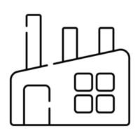 un icono de diseño perfecto de la planta de energía vector