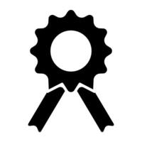 A unique design icon of quality badge vector