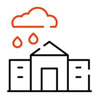 A perfect design icon of rainfall vector