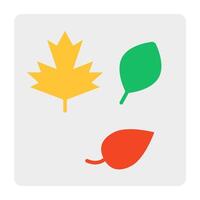 A modern design icon of leaves vector