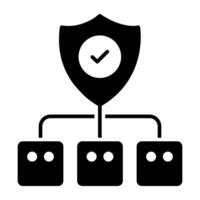 Modern design icon of network security vector