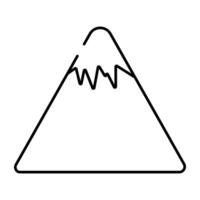 Vector design icon of mountains